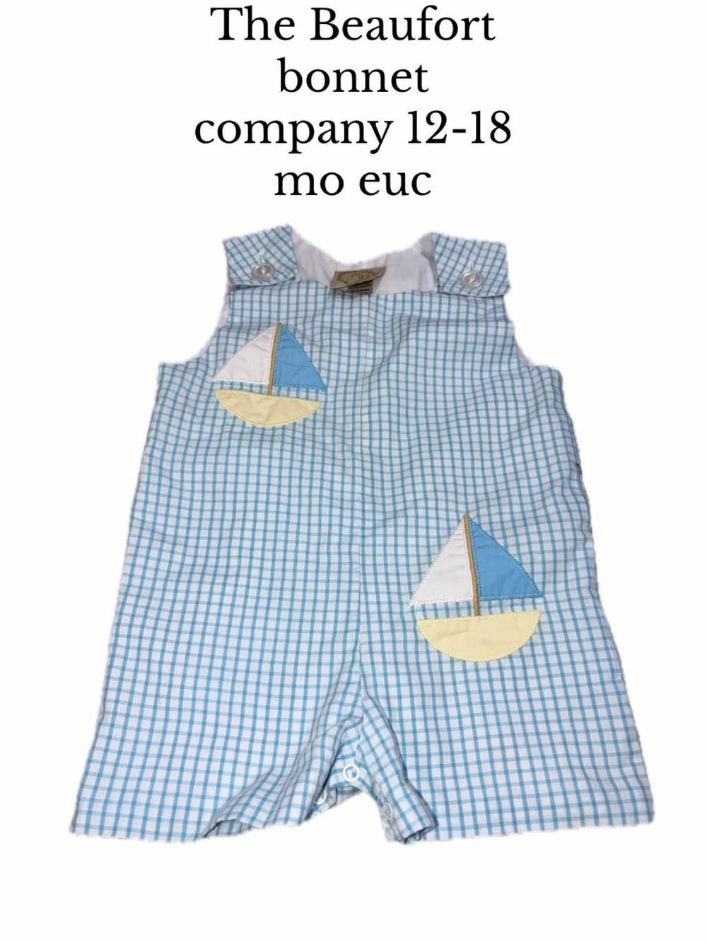 The Beaufort bonnet company 12-18 month boat John John